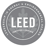 Logo and Award from LEED: Leadership in Energy & Environmental Design